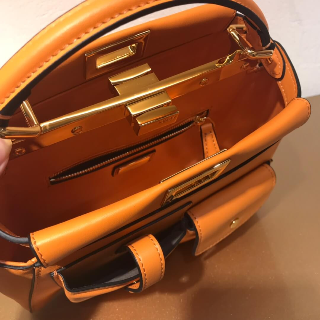 Fendi Peekaboo Iconic Mini Leather Bag 8BN311