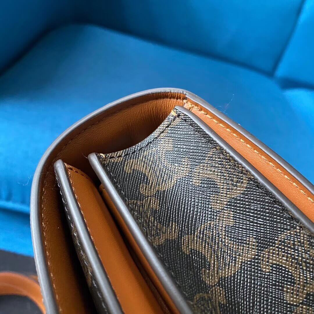 Celine Medium Classic Bag In Triomphe Canvas 189173