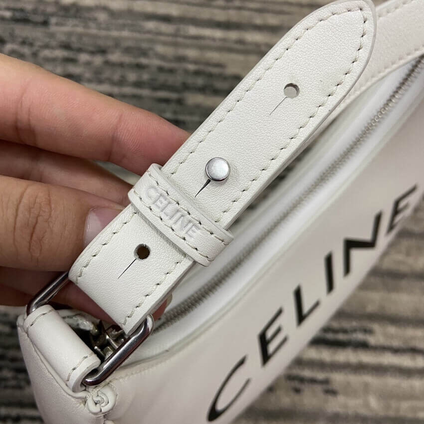 Celine Ava Bag In Smooth Calfskin With Celine Print 193953