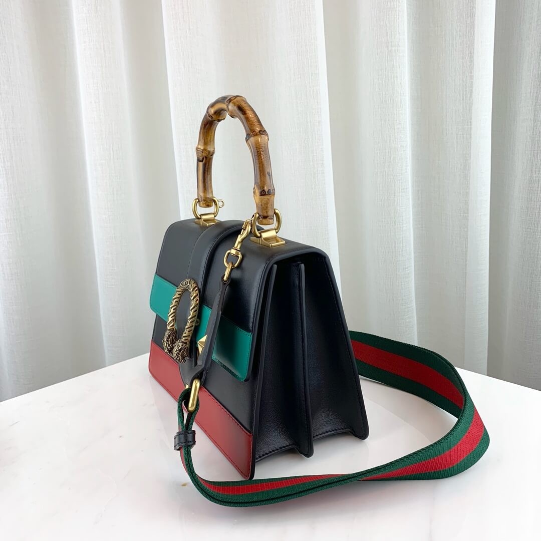 Gucci Dionysus Medium Top Handle Bag 448075 Blue/Green/Red