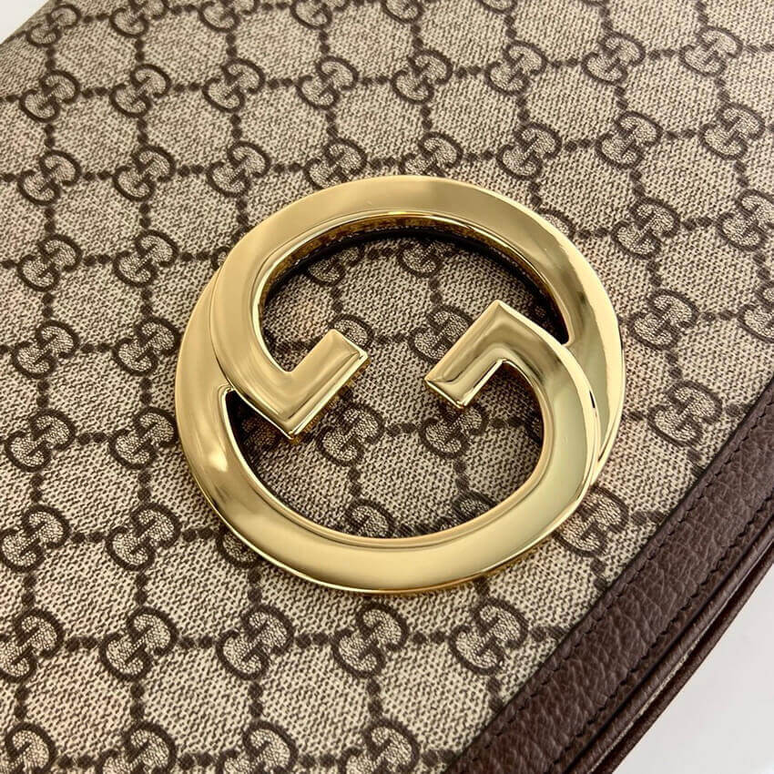 Gucci Blondie Medium Shoulder Bag With Round Interlocking G 699210