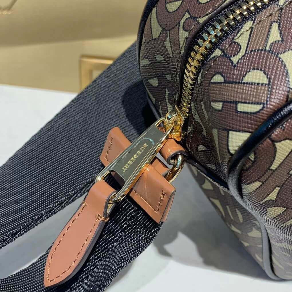 Burberry Monogram Stripe E-canvas Crossbody Bag 80216611