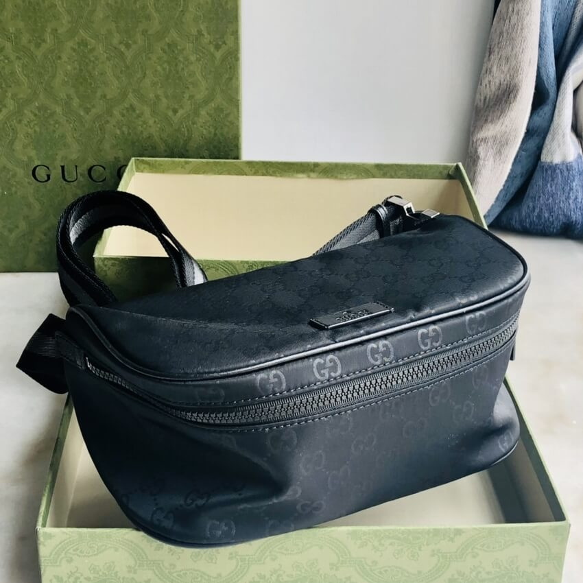 Gucci GG Guccissima Nylon Waist Crossbody Bag 449182