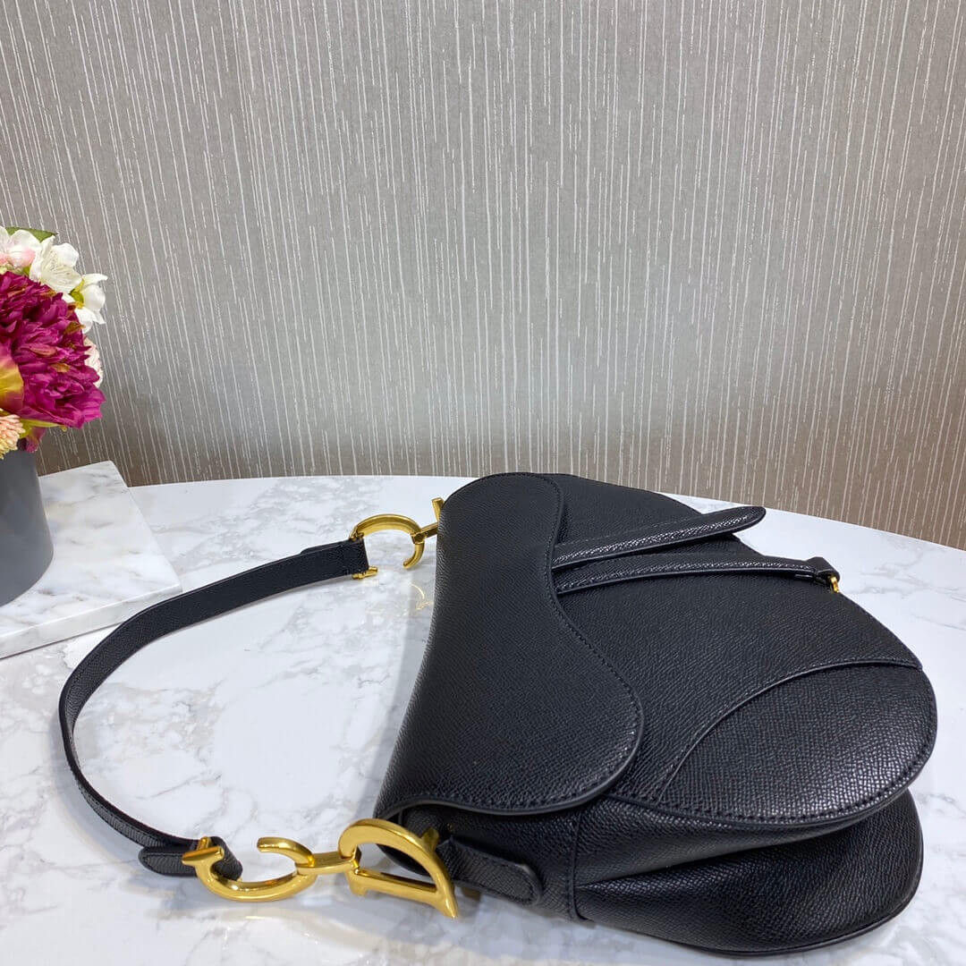 Christian Dior Saddle Bag in Grained Calfskin M0446