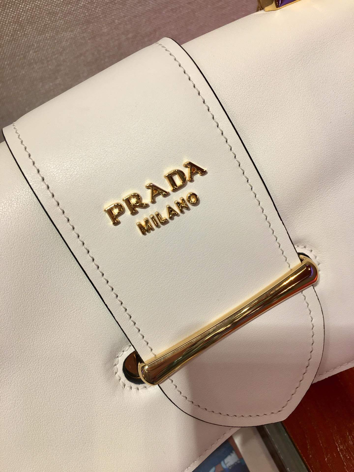Prada Sidonie Leather Shoulder Bag 1BD184