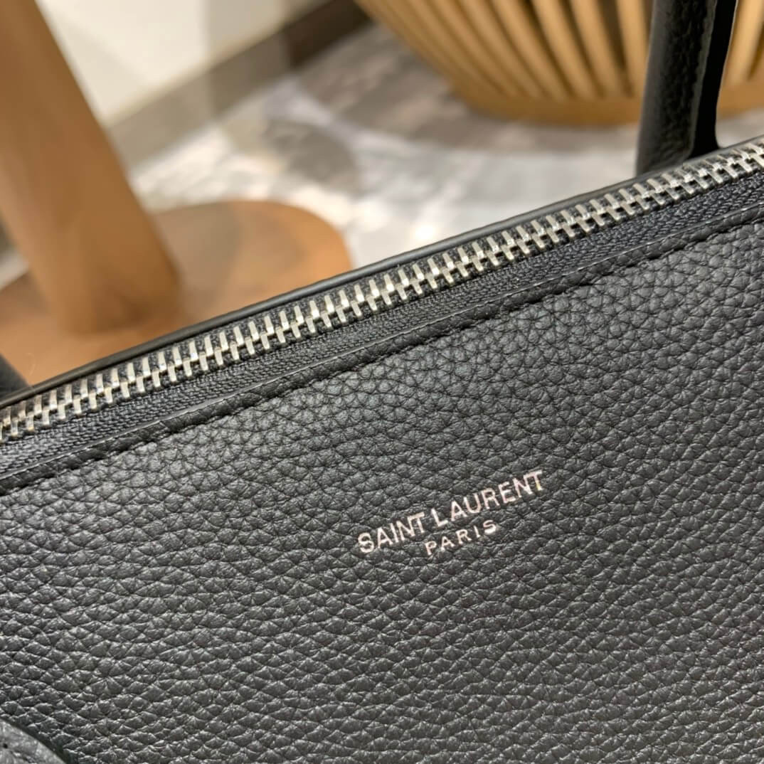 Saint Laurent Sac De Jour Souple 36 Duffle Bag In Grained Leather 491714