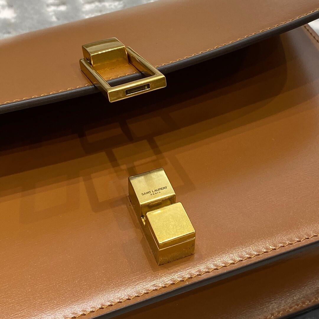 Saint Laurent Carre Satchel In Smooth Leather 585060