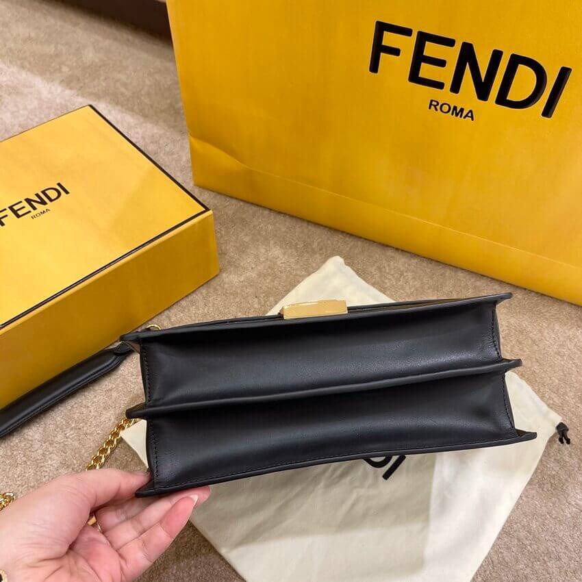 Fendi Kan U Medium Leather Shoulder Bag 8M5327