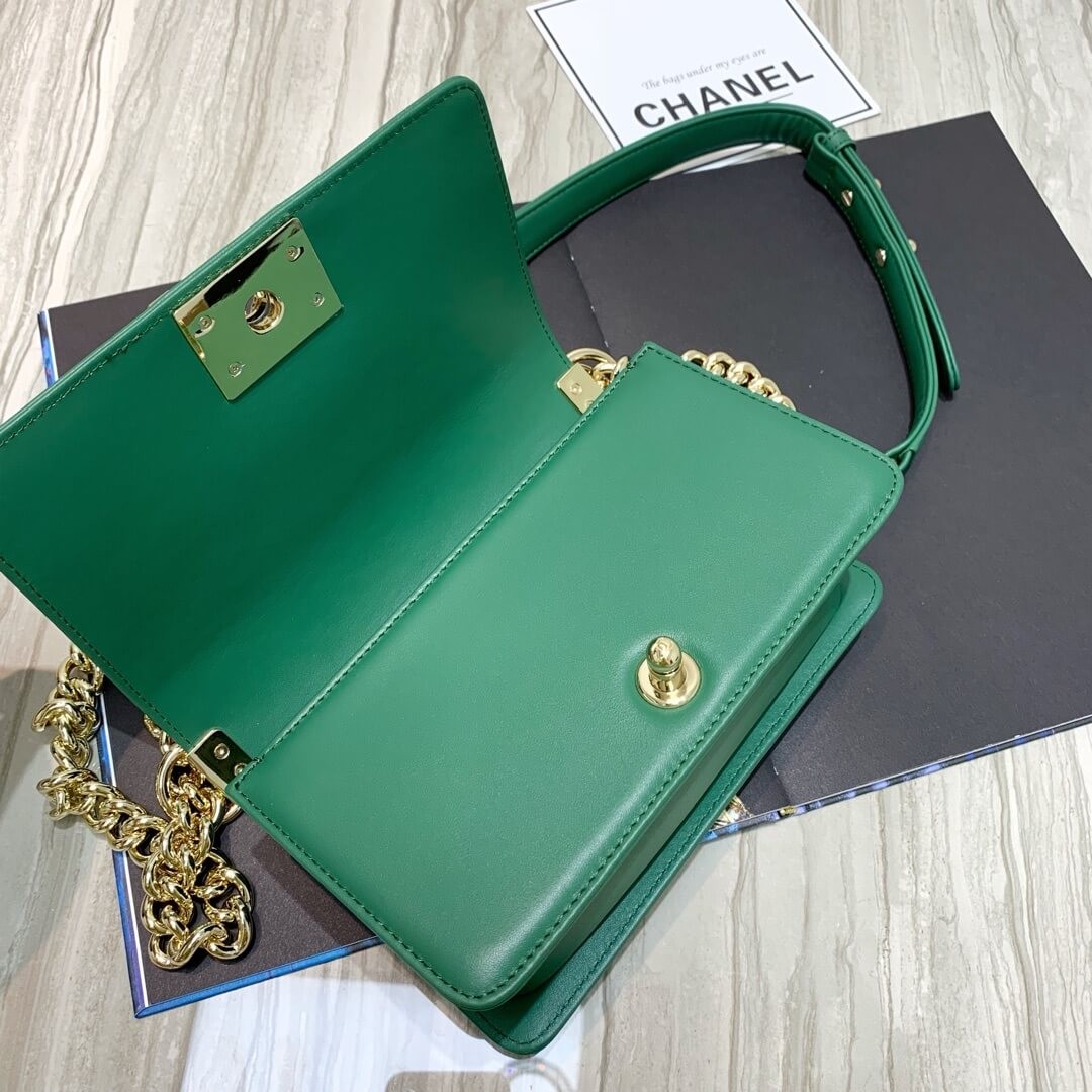 Chanel Calfskin Small Boy Chanel Handbag A67085