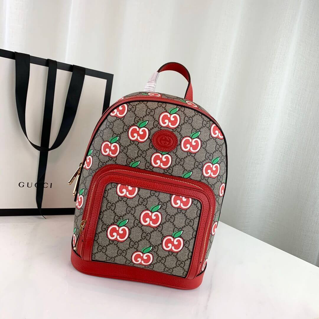 Gucci GG Apple Print Small Backpack 601296