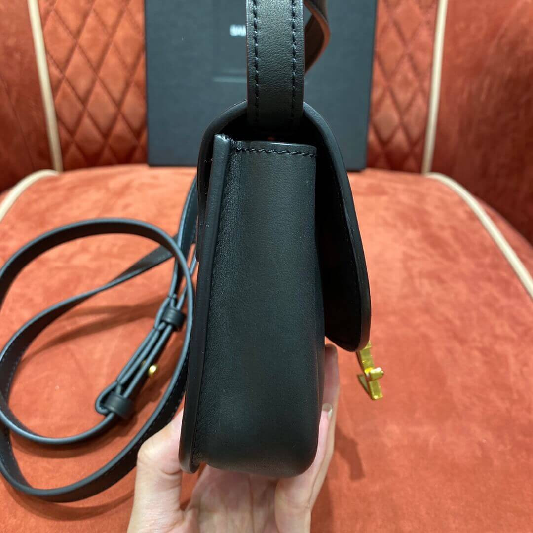 Saint Laurent Kaia YSL-Plaque Mini Leather Satchel 623097