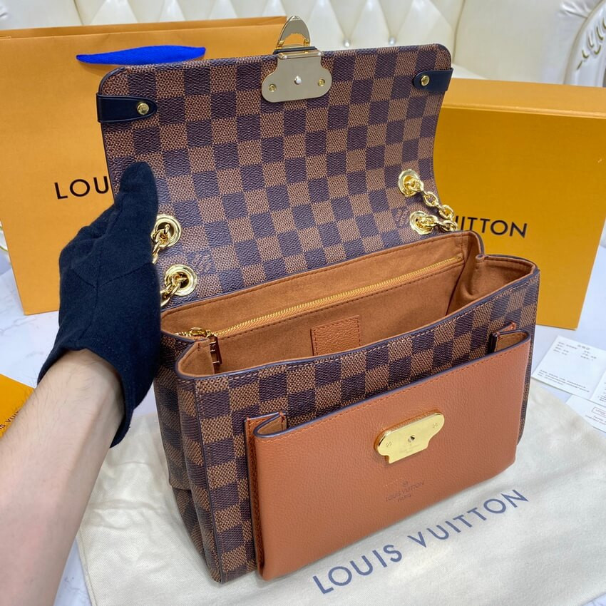 Louis Vuitton Damier Ebene Canvas Vavin PM N40110 Caramel