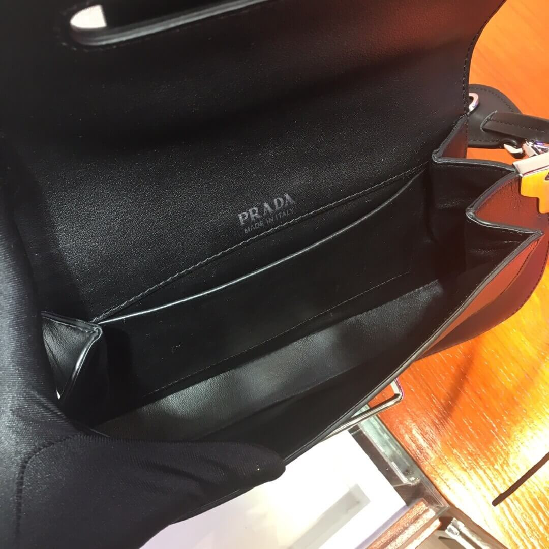 Prada Sidonie Leather Shoulder Bag 1BD168