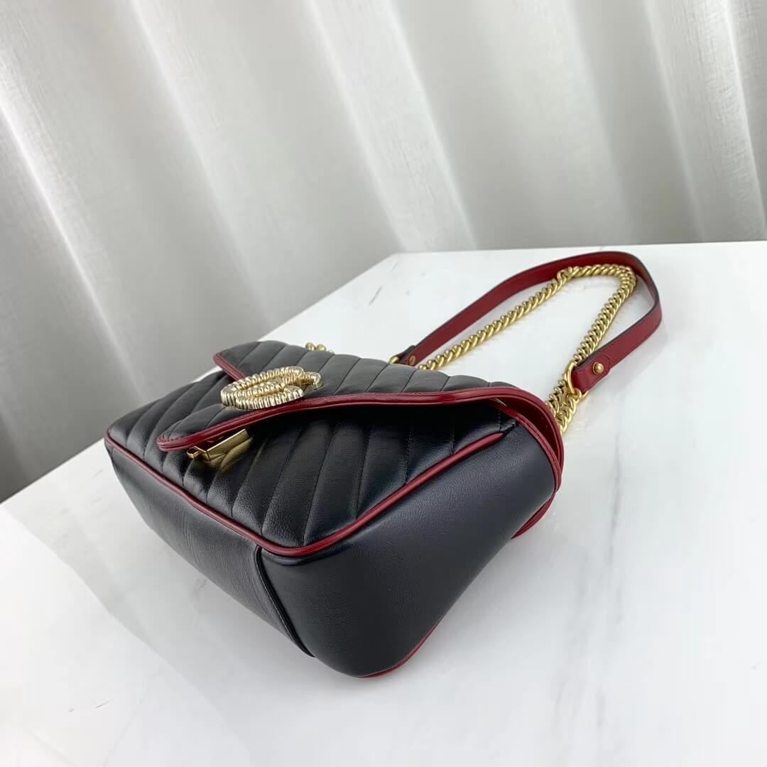 Gucci GG Marmont Small Shoulder Bag 443497 Black