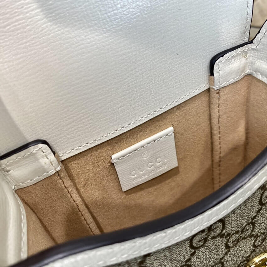 Gucci GG Supreme Horsebit 1955 Mini Bag 625615