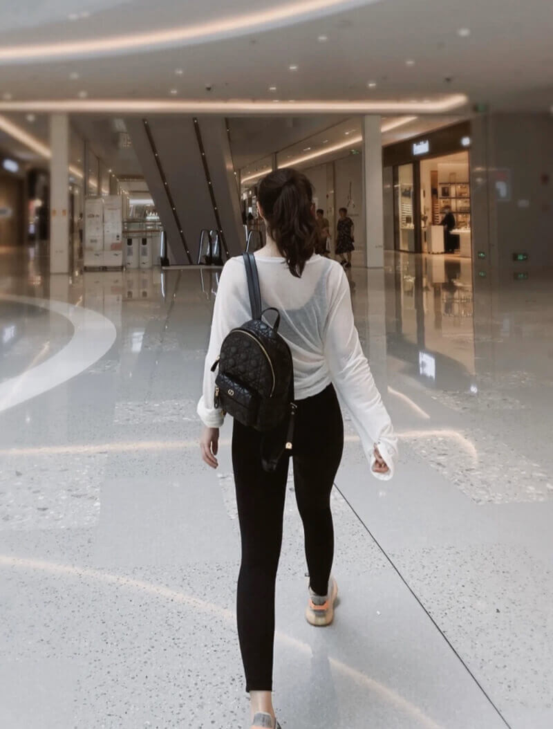 Christian Dior Black Cannage Lambskin Small Backpack M9221