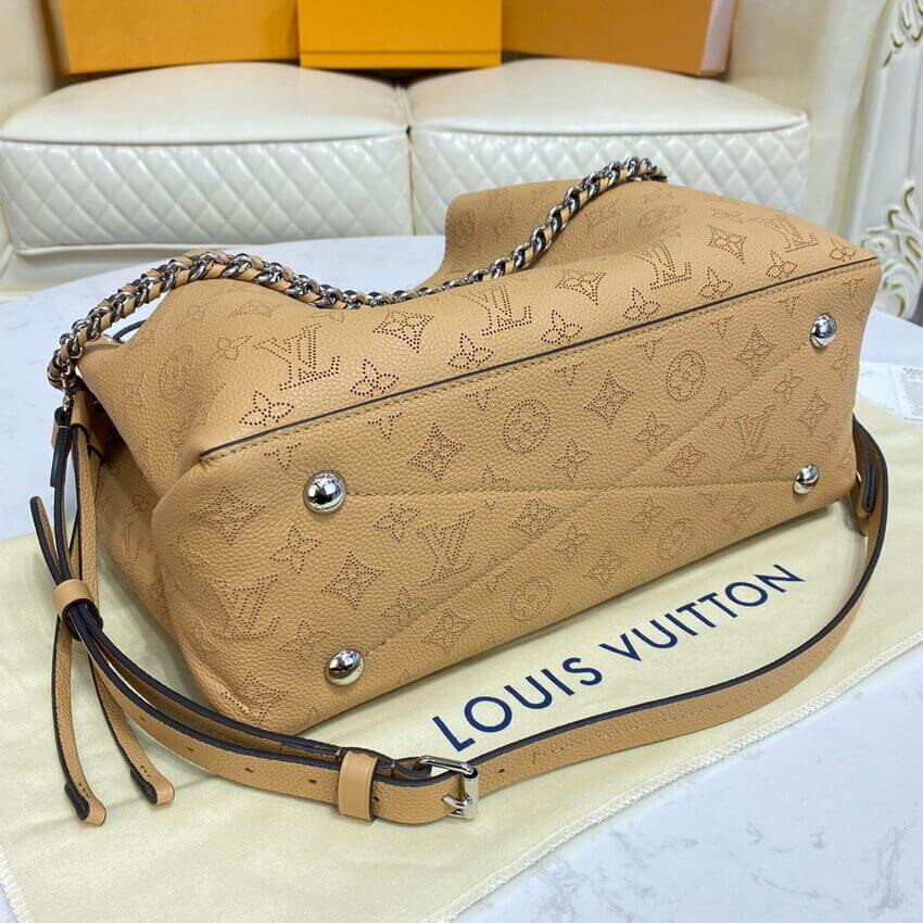 Louis Vuitton Mahina Calf Leather Bella Tote M59655 Arizona Brown