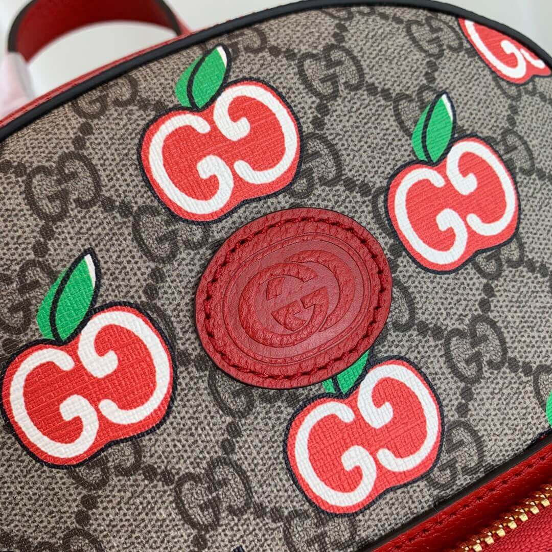 Gucci GG Apple Print Small Backpack 601296