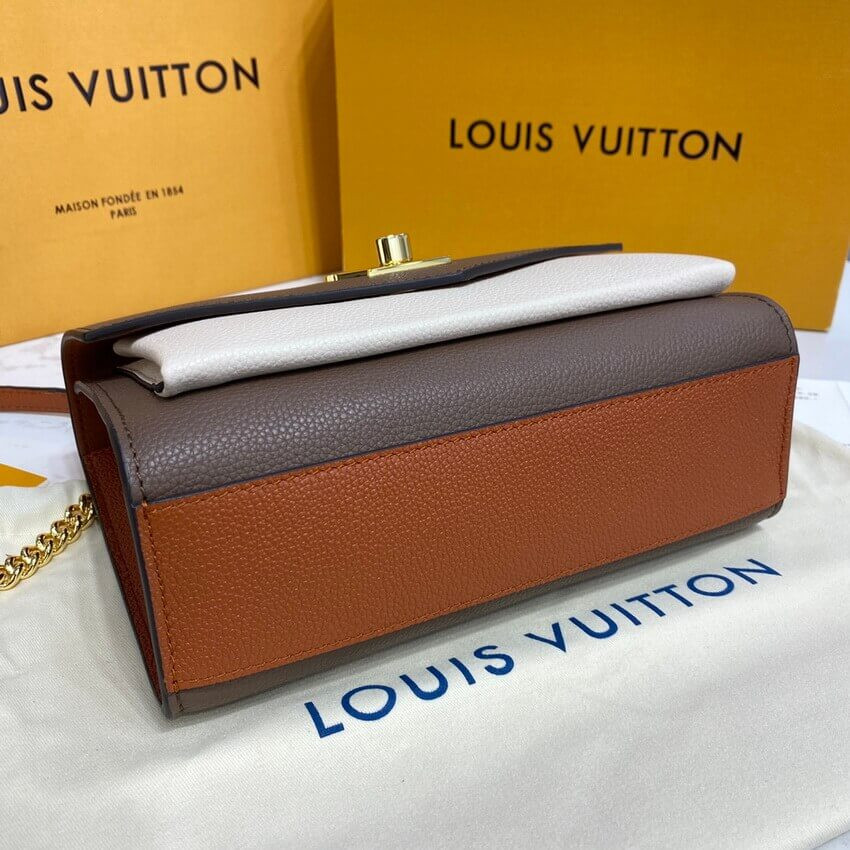 Louis Vuitton MyLockMe Chain Bag M58949 Smokey/Quartz/Caramel