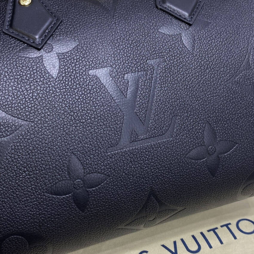 Louis Vuitton Monogram Empreinte Speedy Bandouliere 25 Black