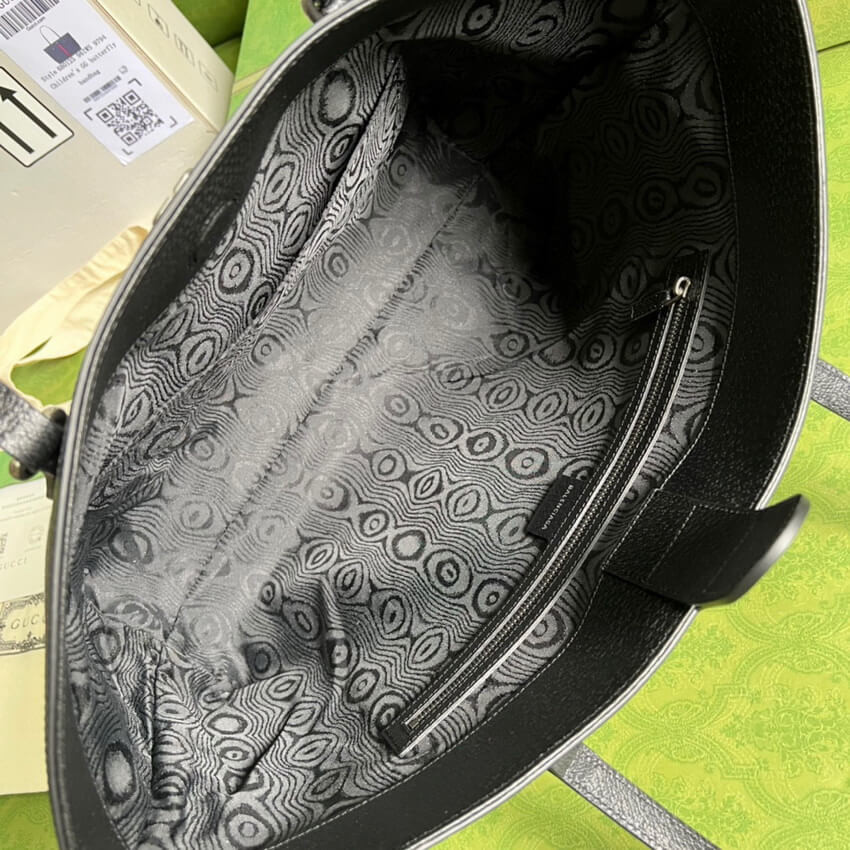 Balenciaga x Gucci Hacker Medium Tote Bag 680125 Black