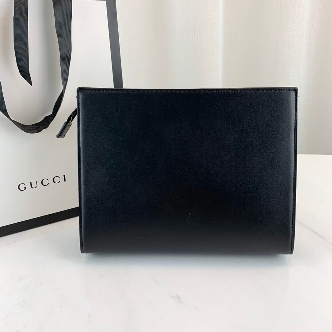 Gucci 1955 Horsebit-Embellished Leather Pouch 621890
