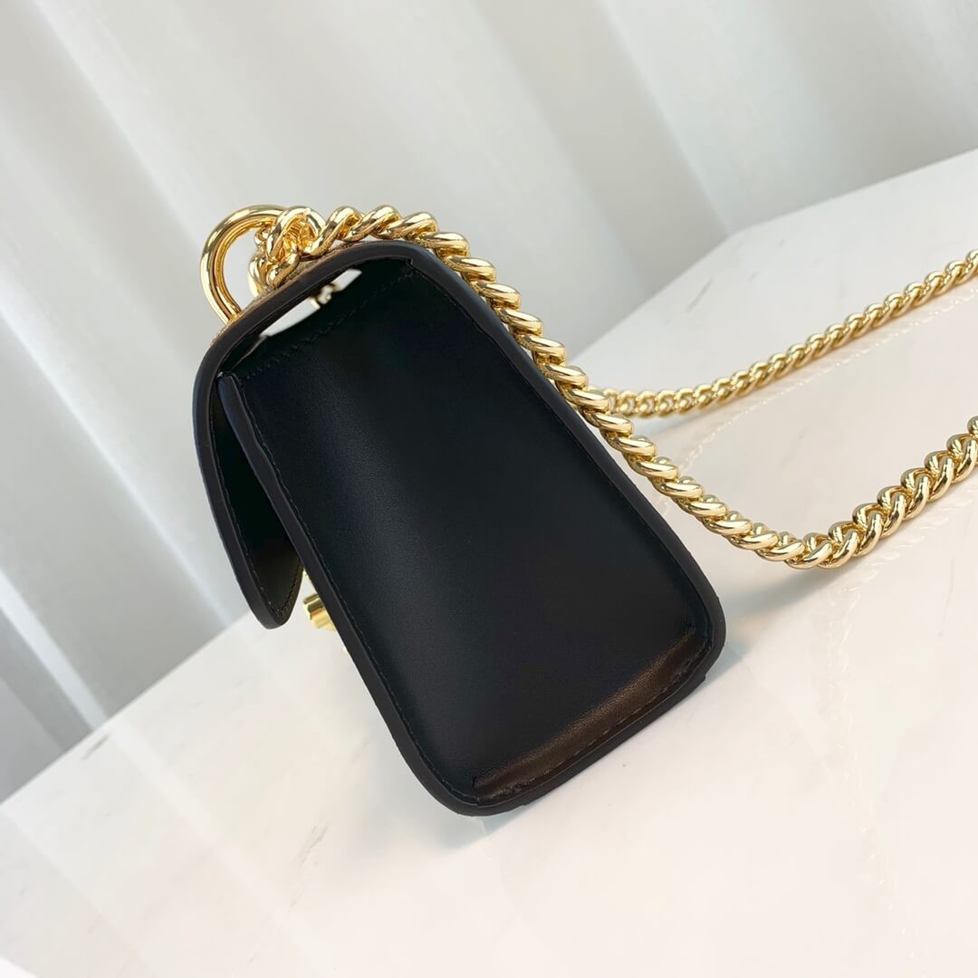 Gucci Padlock Small GG Bees Shoulder Bag 409487