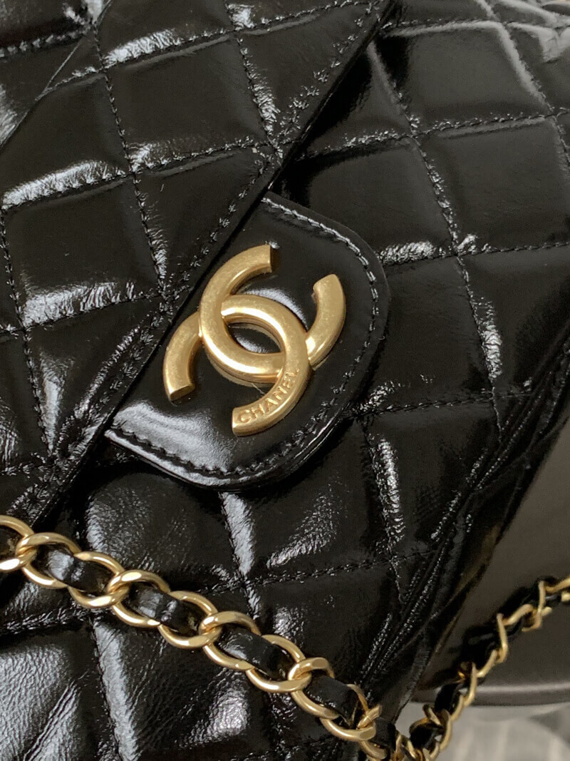 Chanel Hobo Bag in Shiny Crumpled Calfskin AS3690