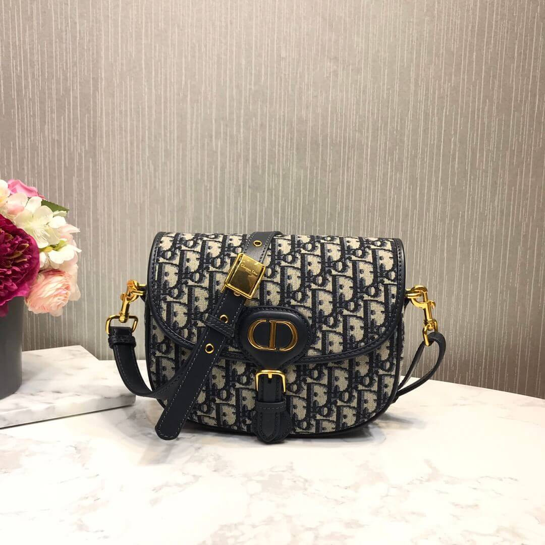 Christian Dior Medium Dior Bobby Bag in Oblique Jacquard M9319