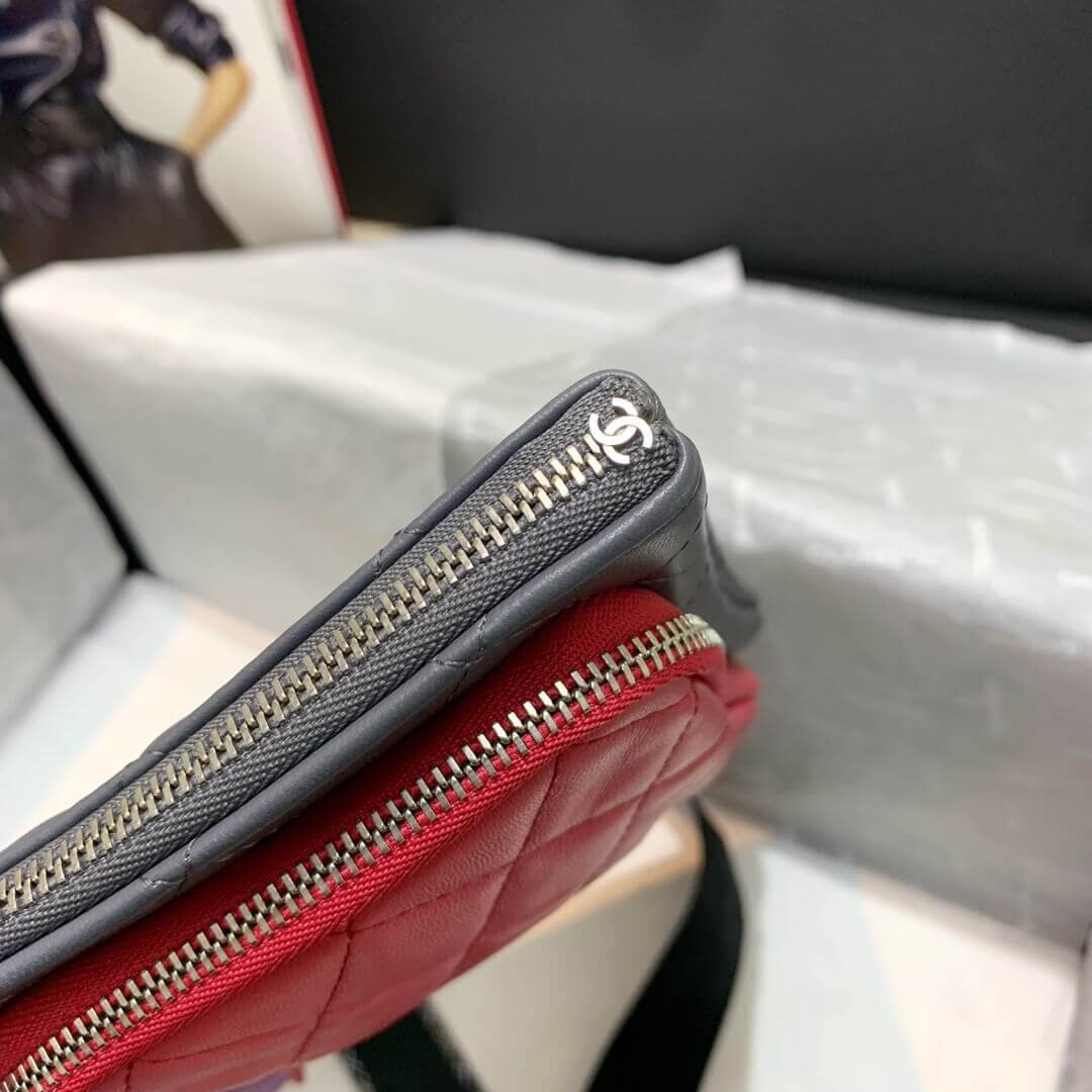 Chanel Lambskin Cases with Accessories AP1054 Gray, Pink, Purple & Light Pink