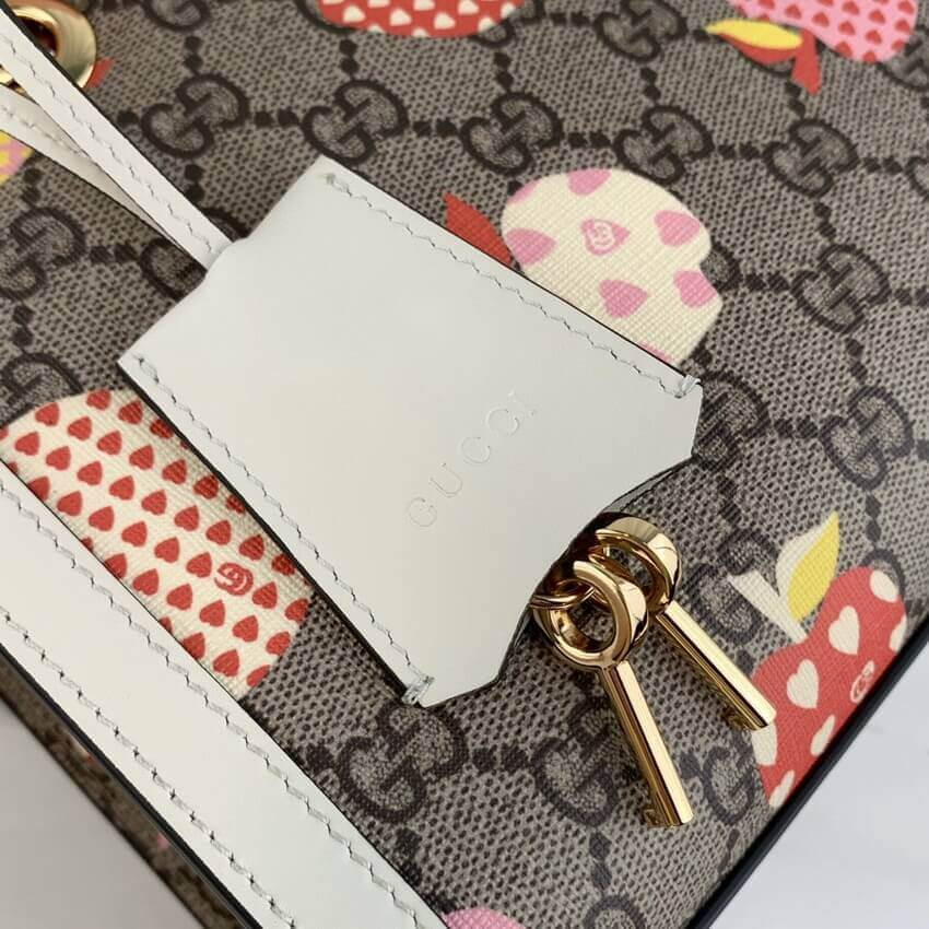 Gucci Padlock GG Heart Apple Pattern Small Shoulder Bag 498156