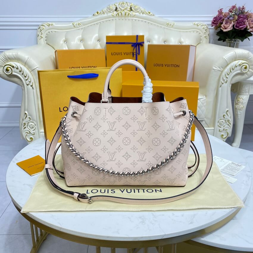 Louis Vuitton Mahina Calf Leather Bella Tote M59203 Cream