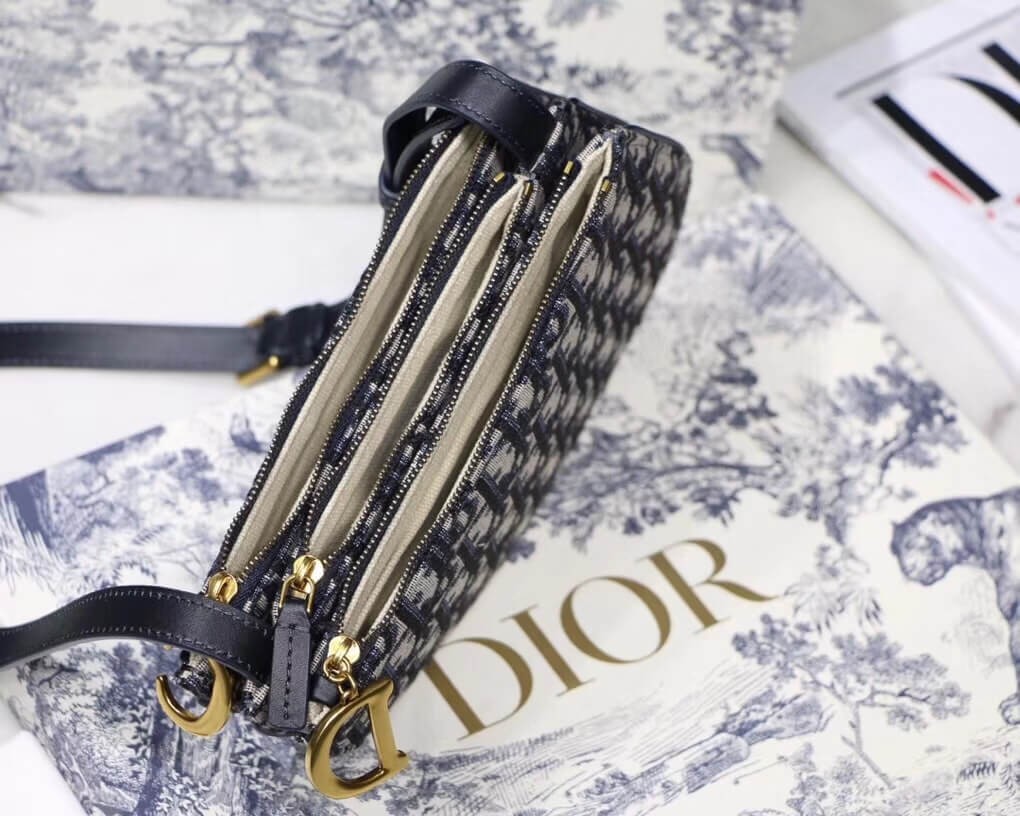 Christian Dior Saddle Oblique Clutch S5642