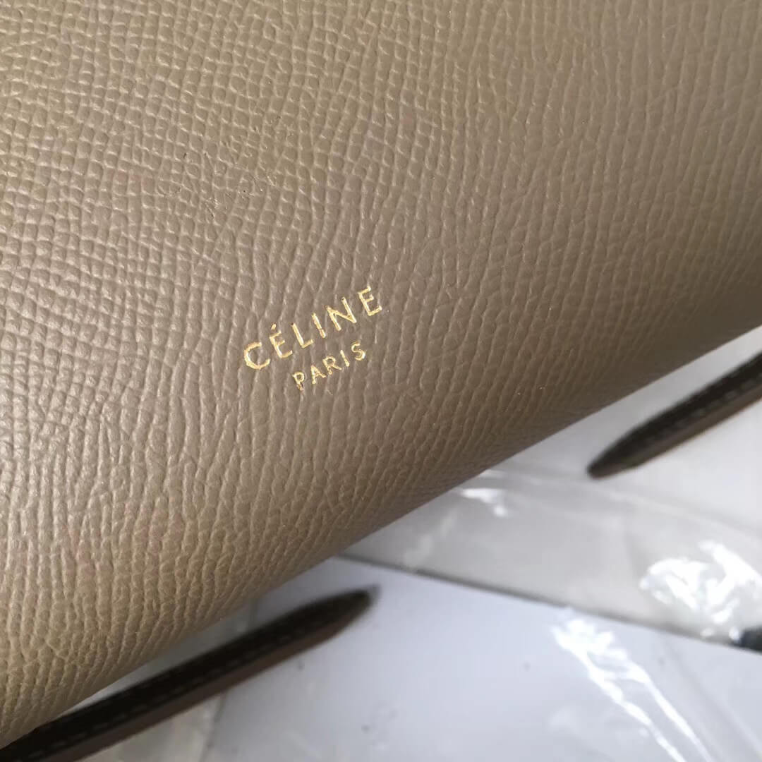 Celine Micro Belt Bag In Grained Calfskin 189153 Dune