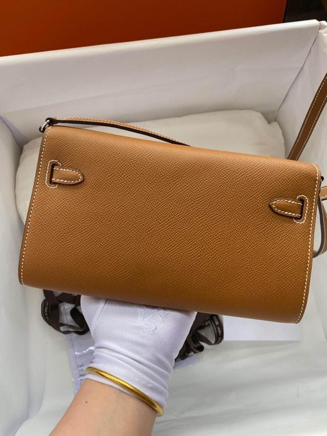 Hermes Kelly Wallet to Go Woc 499041 Brown