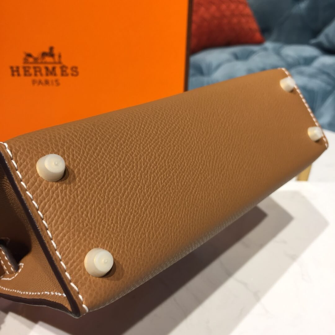 Hermes Kelly Bag 19cm in Epsom Leather