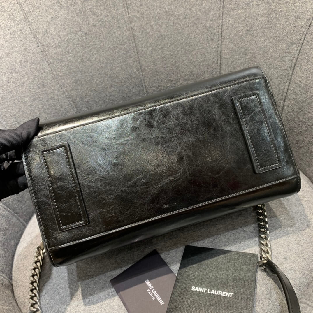 Saint Laurent Baby Sac De Jour Souple Duffle Bag In Moroder Leather 491715