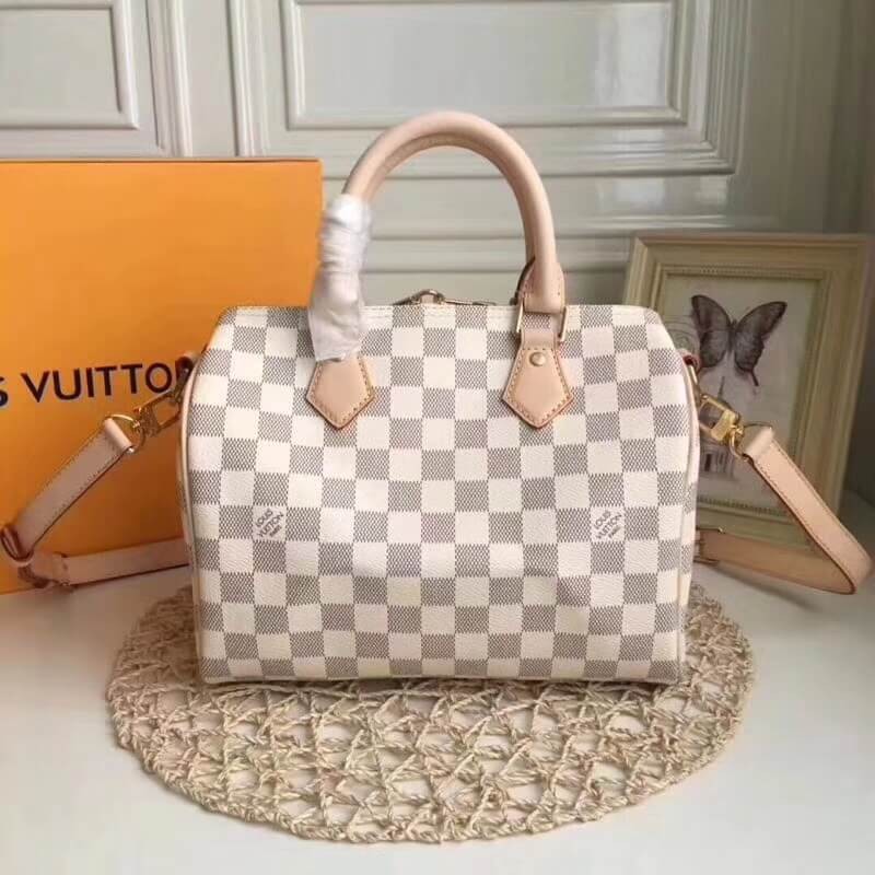Louis Vuitton Damier Azur Canvas Speedy Bandouliere 25 N41374