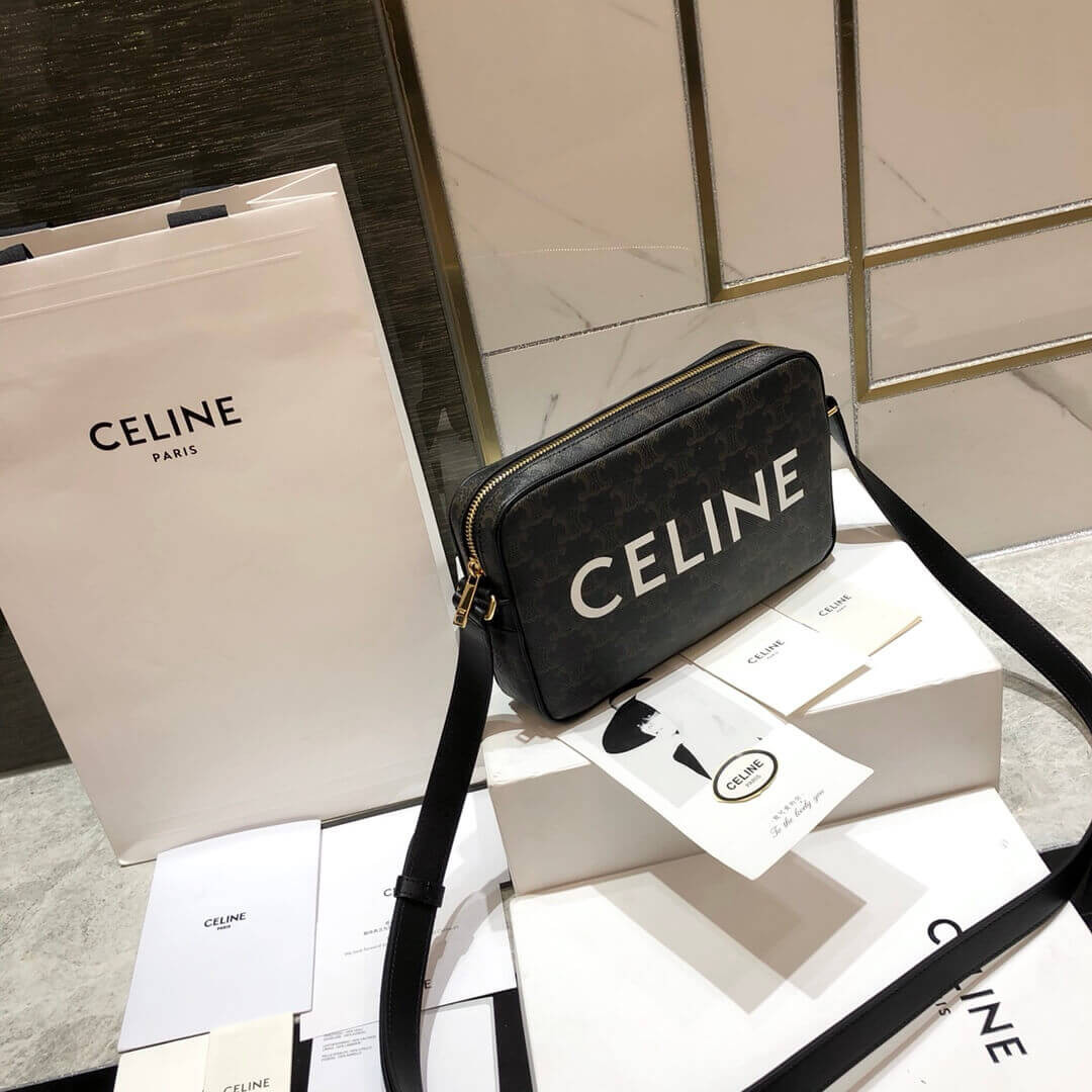 Celine Medium Messenger Bag In Triomphe Canvas 194502