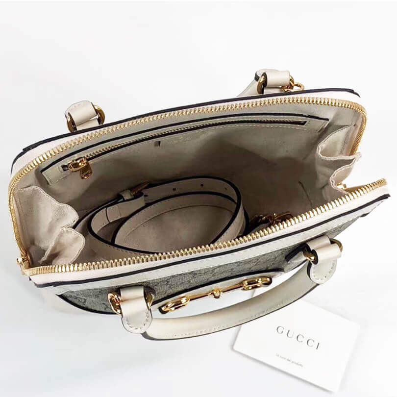 Gucci 1955 Horsebit GG Supreme Small Top Handle Bag 621220