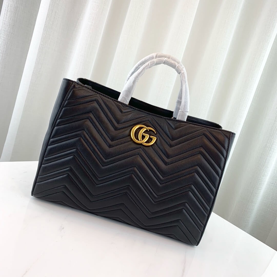 Gucci GG Marmont Medium Matelasse Top Handle Bag 443505