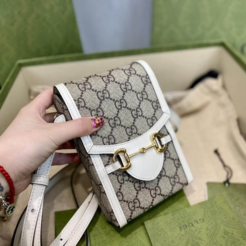 Gucci GG Supreme Horsebit 1955 Mini Bag 625615