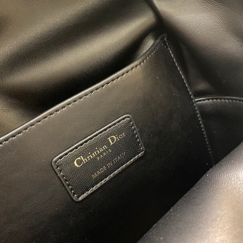 Christian Dior Black Cannage Lambskin Small Backpack M9221