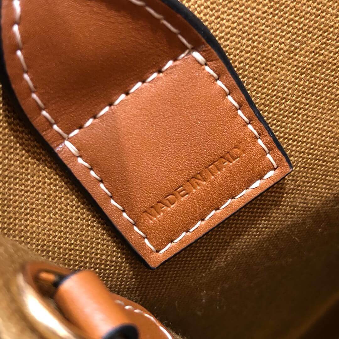 Celine Mini Vertical Cabas In Triomphe Canvas 193302