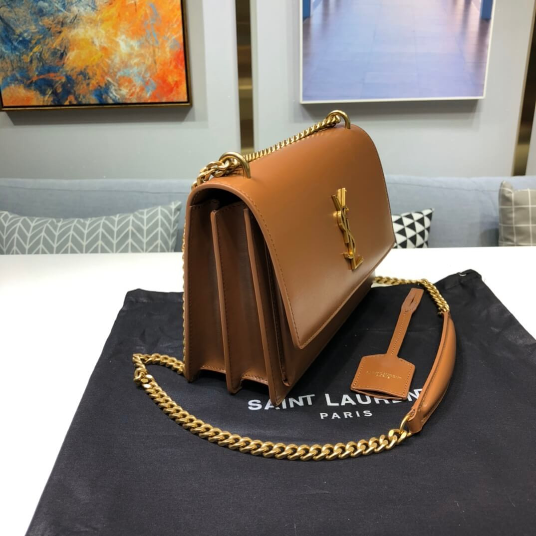 Saint Laurent Sunset Medium In Smooth Leather 442906