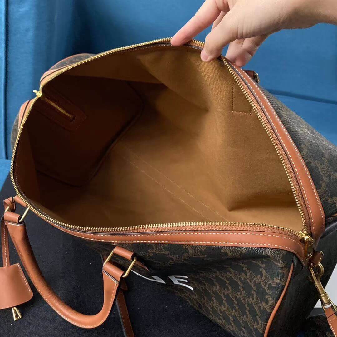 Celine Large Voyage Bag In Triomphe Canvas 191472