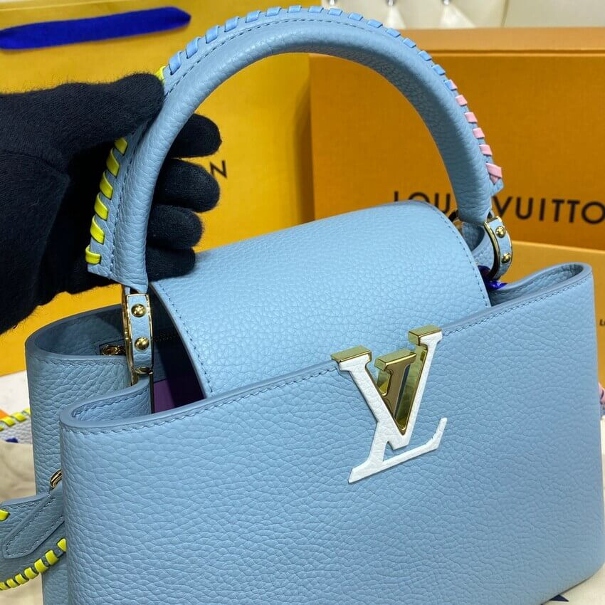 Louis Vuitton Capucines MM Bag M57672 Olympus Blue