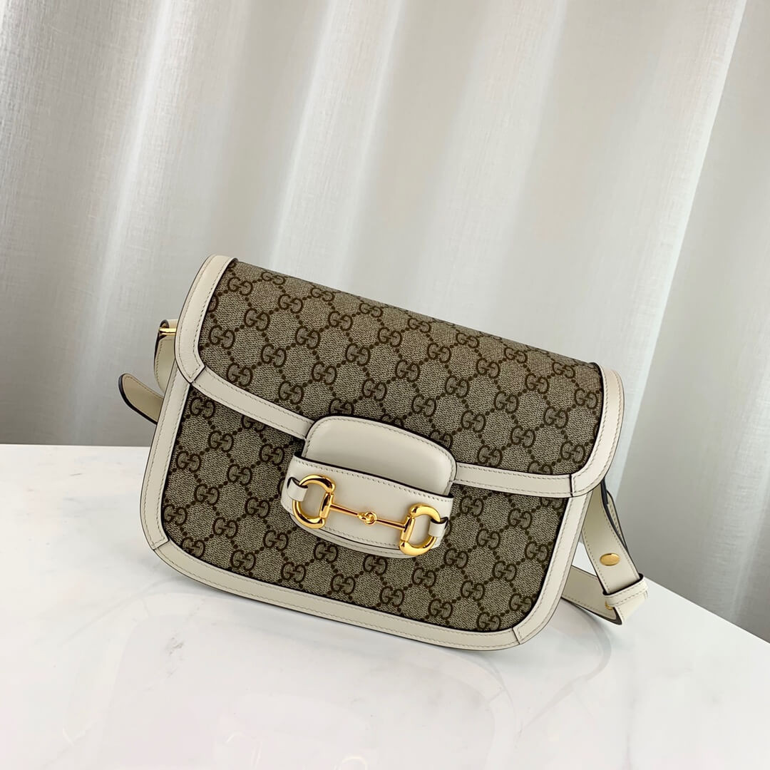 Gucci 1955 Horsebit GG Supreme Shoulder Bag 602204