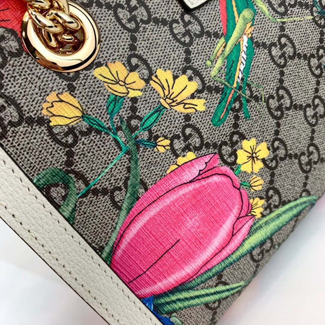 Gucci Padlock GG Flora Small Shoulder Bag 498156