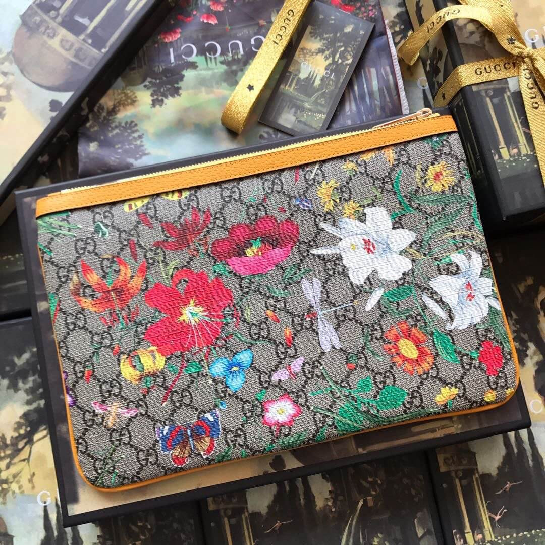 Gucci Ophidia GG Flora Pouch 517551